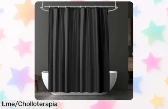 Cortina de ducha impermeable URAQT que siempre se ve fresca y brillante, ahora a un precio regalado que no puedes dejar escapar. ¡Transforma tu baño hoy mismo!