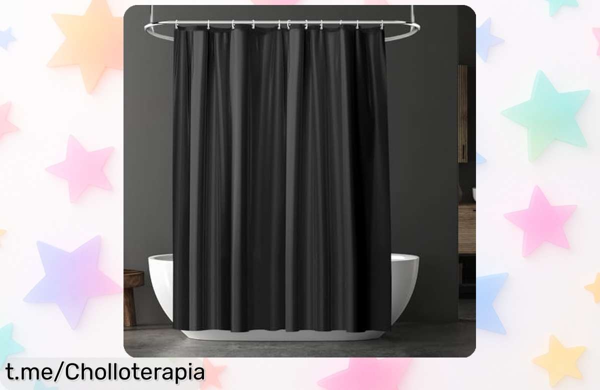 Cortina de ducha impermeable URAQT que siempre se ve fresca y brillante, ahora a un precio regalado que no puedes dejar escapar. ¡Transforma tu baño hoy mismo!