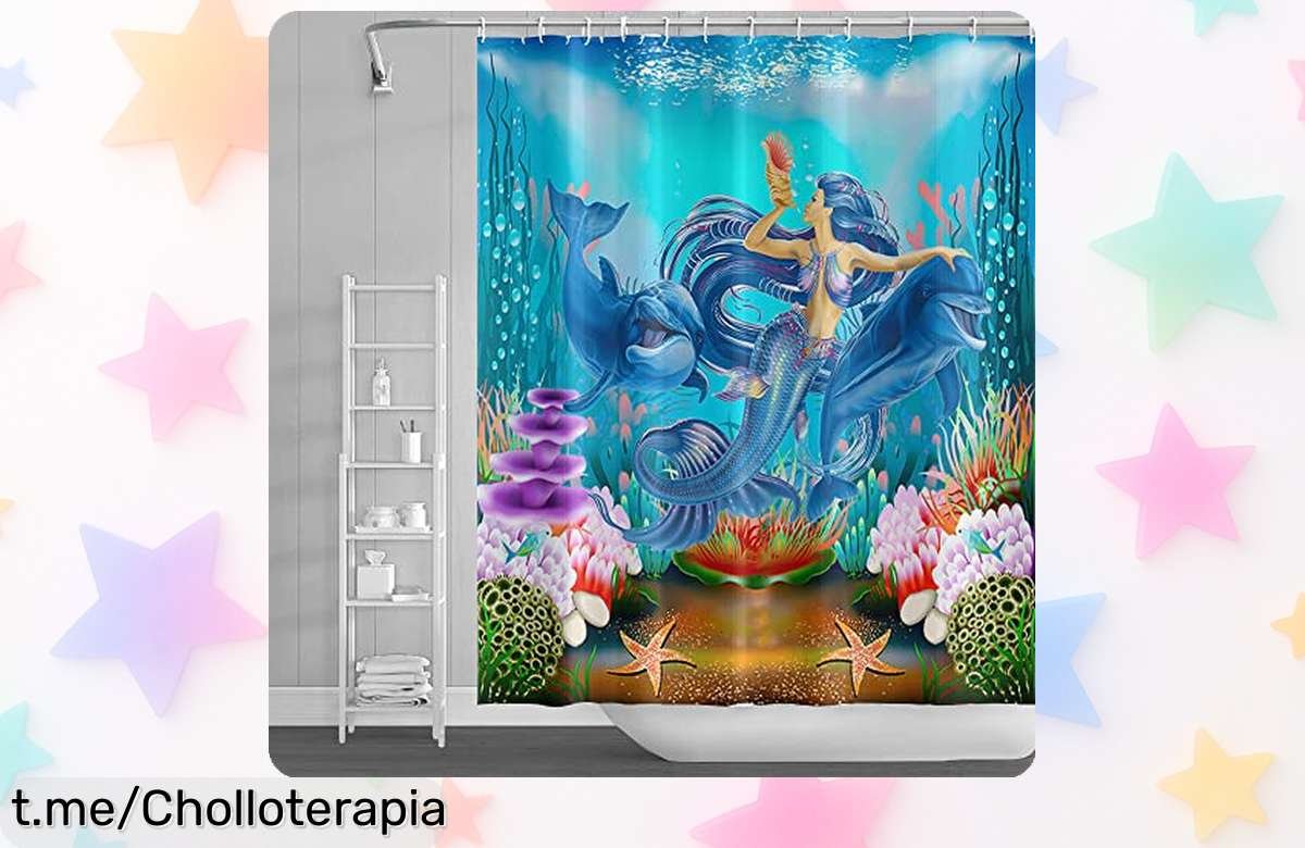 Cortina de ducha marinera SDOTPMT con tela repelente al agua, un ofertón que hará únicos tus baños y te sacará una sonrisa cada mañana. ¡No dejes pasar esta oportunidad!
