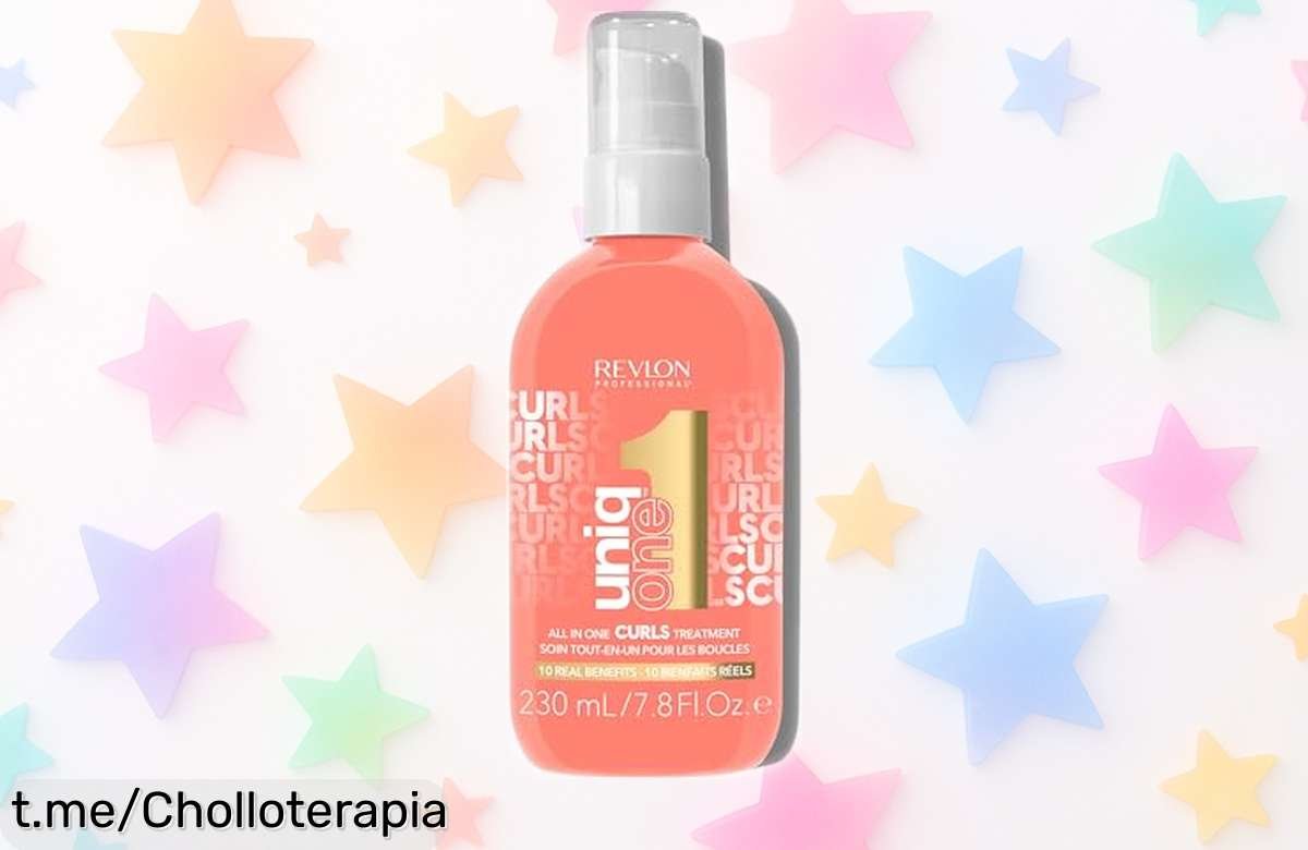 Crema hidratante para rizos Revlon UniqOne a precio loco: ¡Define y controla tu pelo 96 horas sin encrespamiento, ideal para lucir tus rizos perfectos ya!