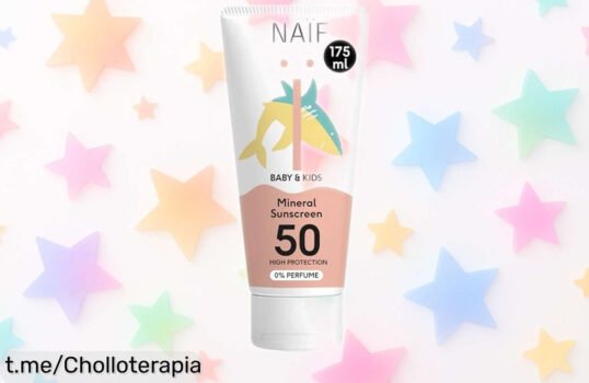 Crema solar mineral Naïf SPF 50 para bebés y niños, ¡protección alta a un precio de locura! Cuidado especial para pieles sensibles que no puedes dejar escapar.