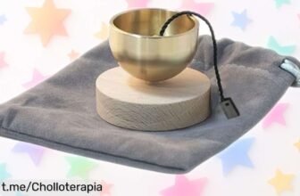 Cuenco de meditación de latón con bola que transforma cualquier rincón en un oasis de paz, ¡no pierdas esta oportunidad única para relajar tu mente ya!