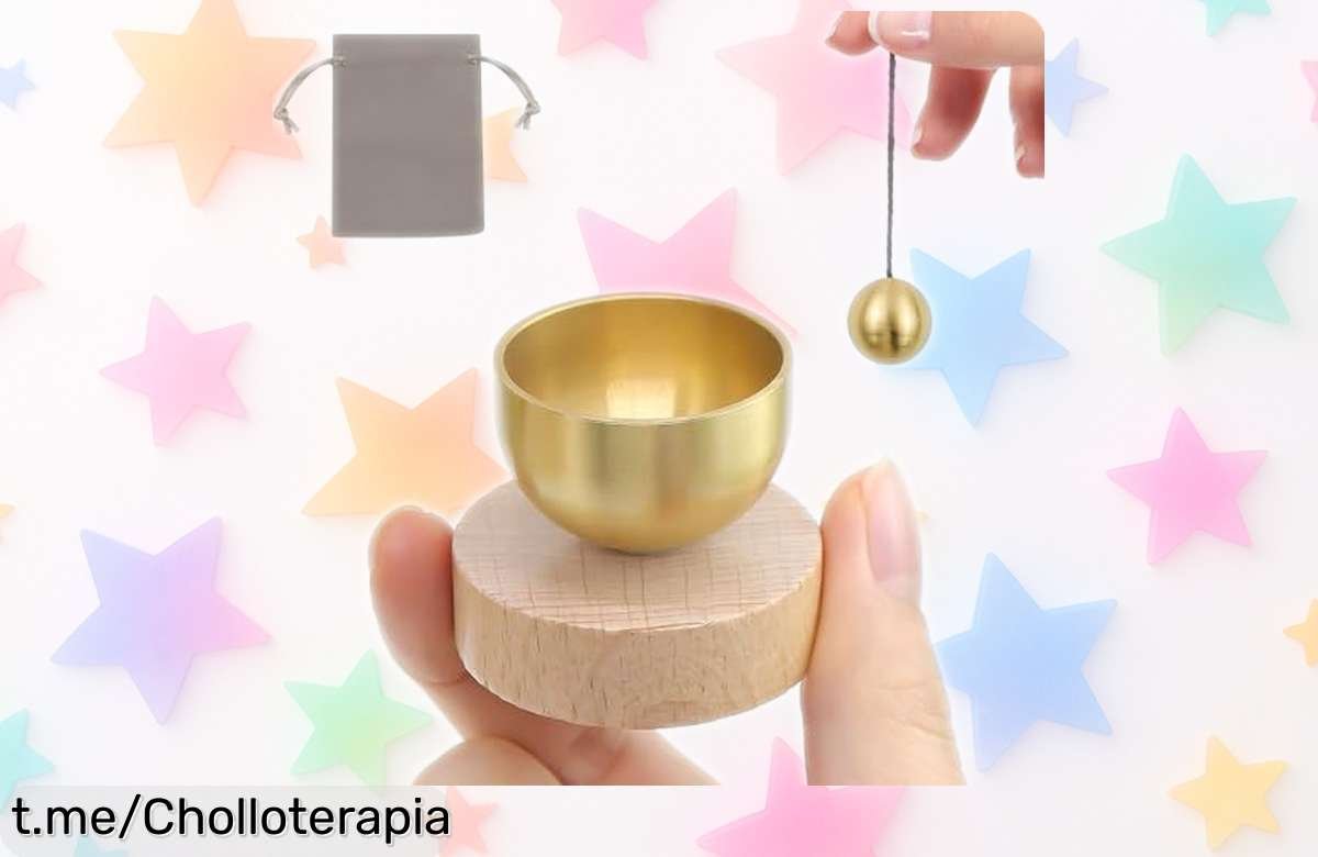Cuenco tibetano pequeño MISIQIMA para meditar y relajarte, ¡super chollo que puedes llevar a cualquier parte y a un precio de ganga irresistible!