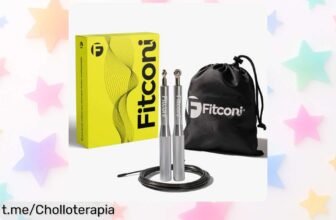 Cuerda para saltar profesional FITCONI, el chollo ideal para llevar tu entrenamiento al siguiente nivel a un precio de escándalo. ¡No dejes pasar esta oportunidad única!