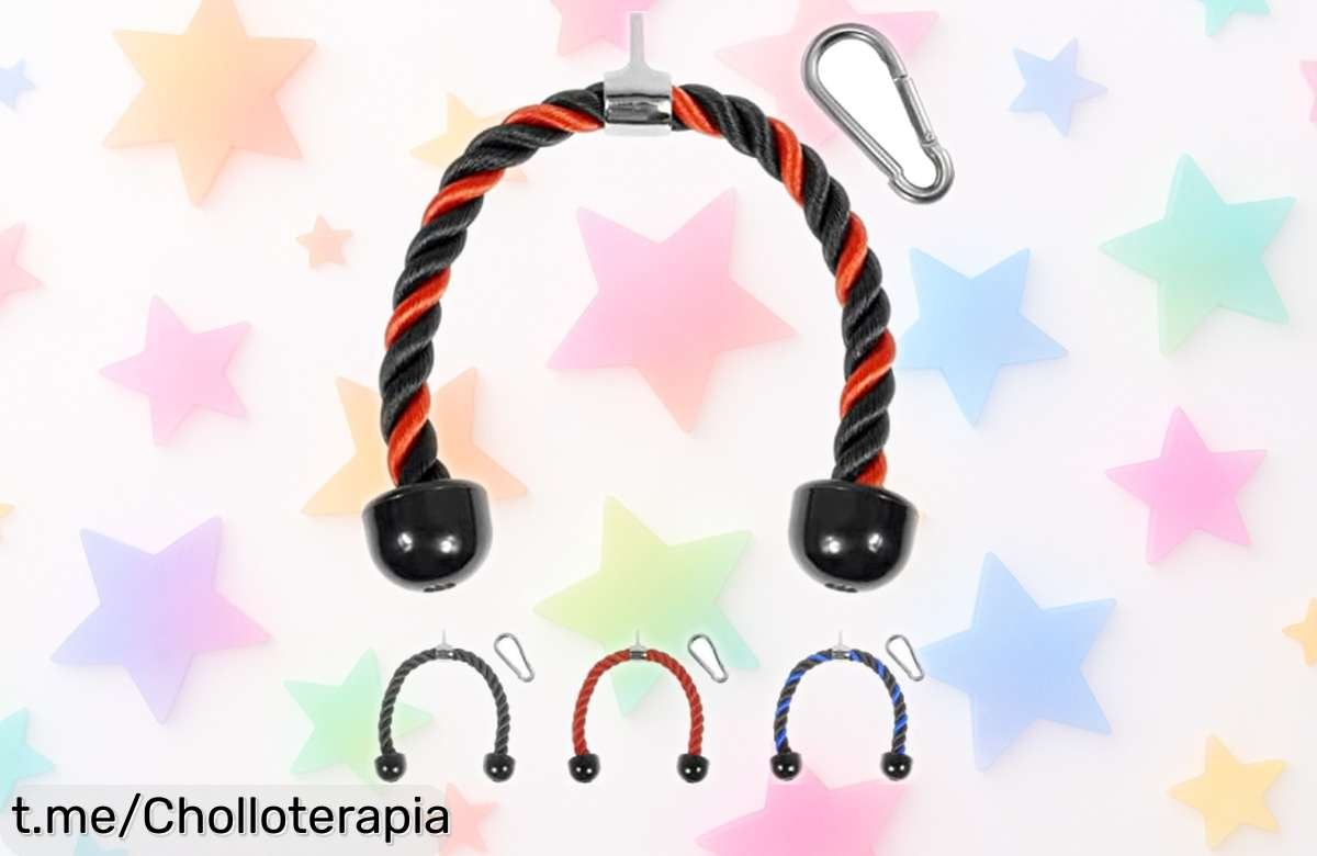 Cuerda para tríceps Yes4All UTZ9, mejora tu entrenamiento con esta resistencia brutal y precio de ganga que no querrás perderte ya mismo. ¡Dale a tus brazos el poder que merecen!