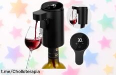 Decantador eléctrico PAHTTO para vino: ¡sirve y airea en un toque! Llévatelo ahora a un precio de ganga que no te podrás creer y disfruta momentos especiales con cada sorbo.