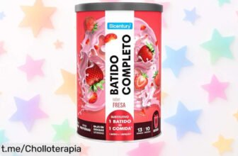 Delicioso batido sustitutivo Bicentury sabor fresa a precio de risa: cuida tus músculos y fibra, ¡aprovéchalo antes que se agote!