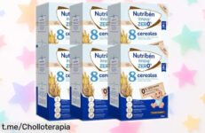 Delicioso pack de 6 cajas de cereales Nutribén ZERO, 8 cereales sin azúcares para el crecimiento saludable de tu bebé. ¡Aprovecha este súper chollo antes que se agote!