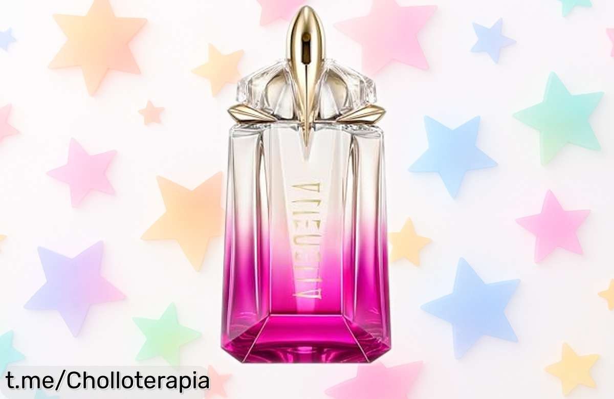 Delicioso perfume Mugler Alien Pulp para mujer, aroma a frambuesa y jazmín cremoso ¡descuento brutal! No dejes pasar este gustazo que te hará brillar.