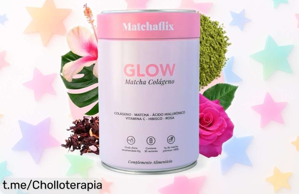 Delicioso té matcha Matchaflix con colágeno marino y ácido hialurónico a precio loco, ¡energía y piel firme! Aprovecha este ofertón que no puedes dejar pasar.