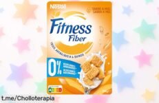 Delicioso y saludable cereal FITNESS con miel y fibra a un precio que sorprenderá tus papilas: ¡endulza tu día sin azúcares añadidos, no te lo pierdas!