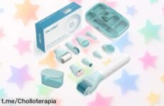 Derma Roller 10 en 1 para barba y cabello con cabezales que transforman tu piel y estimulan el crecimiento, ¡aprovecha este chollo de precio antes que se acabe!