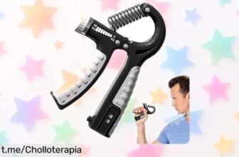 Desarrollador de agarre ajustable con contador digital para fortalecer tus manos a precio reducido, ¡no te lo pierdas y mejora tu fuerza ahora mismo!