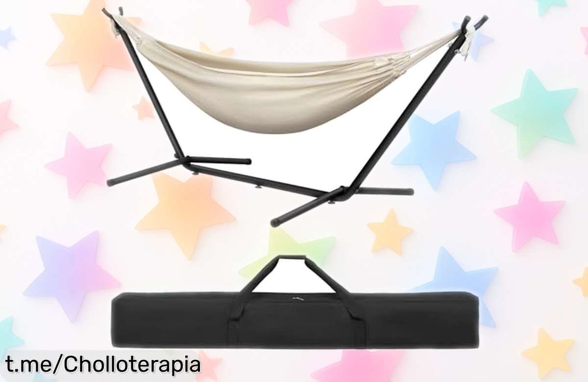 Descansa en pareja con la hamaca Laneetal desmontable y resistente: ¡un ofertón para disfrutar del aire libre que no puedes dejar pasar!