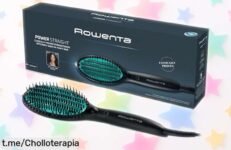 Descubre el cepillo alisador Rowenta Power Straight CF5820F0 que doma tu pelo rebelde ¡Aprovecha este precio loco y despídete del encrespado ya!