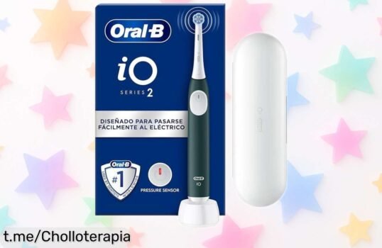 Descubre el cepillo de dientes eléctrico Oral-B iO 2: ¡super chollo con sensor inteligente y estuche incluido! Cuida tu sonrisa sin vaciar la cartera, actúa ya antes que se agote.