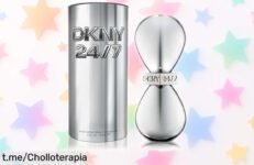 Descubre el elegante perfume floral amaderado DKNY 24/7 para mujer, ¡ofertón irresistible en 100 ml que no podrás dejar escapar! Hazlo tuyo y siente la magia neoyorquina hoy mismo.