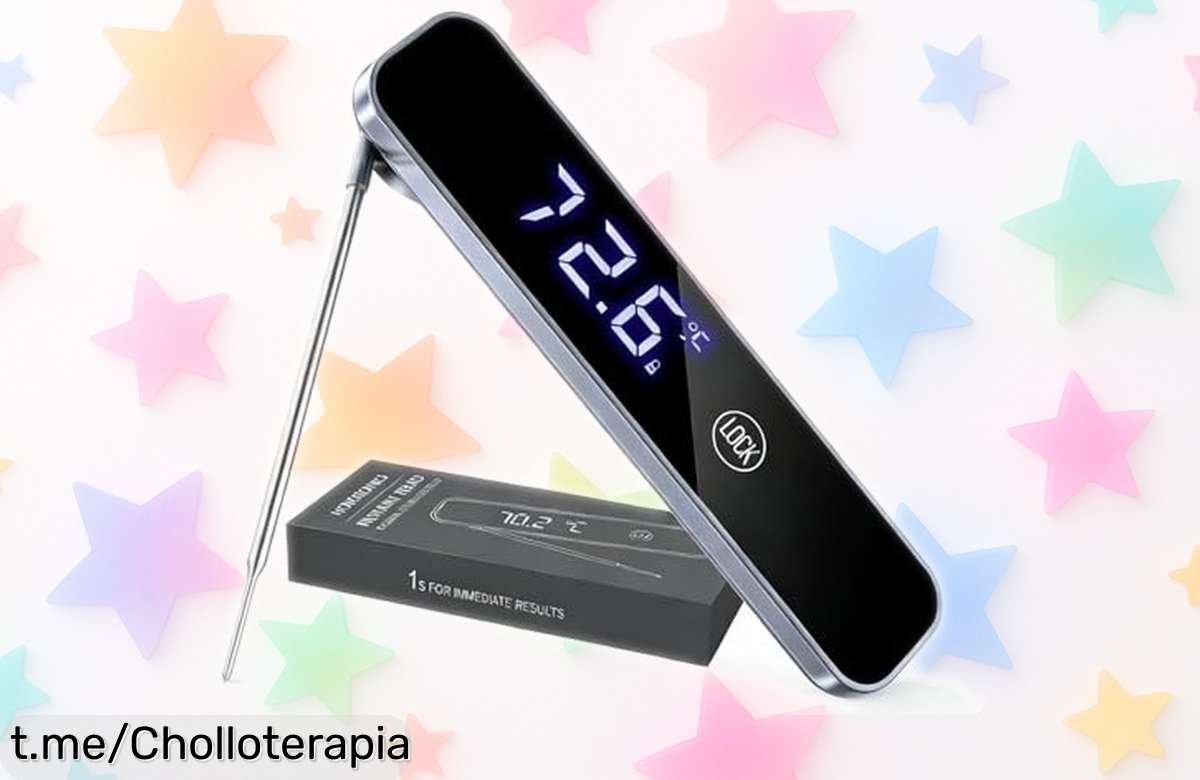 Descubre el increíble termómetro digital para cocina Homtronics que mide en 1 segundo y ahora está a un precio de locura, no dejes escapar esta oportunidad única de cocinar como un chef.