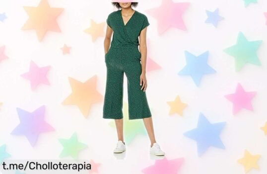 Descubre el mono corto Amazon Essentials, fresco y ligero, a un precio regalado que no podrás ignorar; tu look diario te lo agradecerá ¡Hazte con él ya!