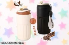 Descubre el pack de 2 tazas térmicas GOMETY con pantalla digital, ¡un chollazo para disfrutar tu café caliente por horas! No dejes escapar esta oferta increíble que emociona.