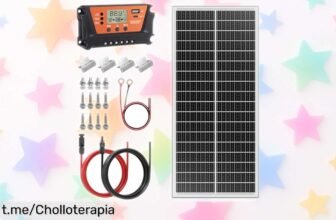 Descubre el panel solar Rvpozwer de 12V y 100W para caravanas, fácil de montar y resistente al agua: ¡una oportunidad que no puedes dejar escapar!
