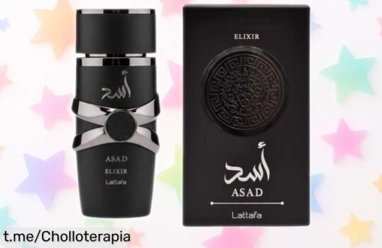 Descubre el perfume árabe para hombre Lattafa Asad Elixir 100ml, un aroma potente y duradero que ahora puedes tener a un precio de ganga ¡No te lo pierdas!