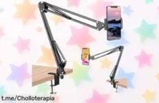 Descubre el soporte para móvil con brazo articulado FIRFIT, flexible y resistente. ¡Oferta brutal que no puedes dejar escapar! Ideal para capturar tus mejores momentos.