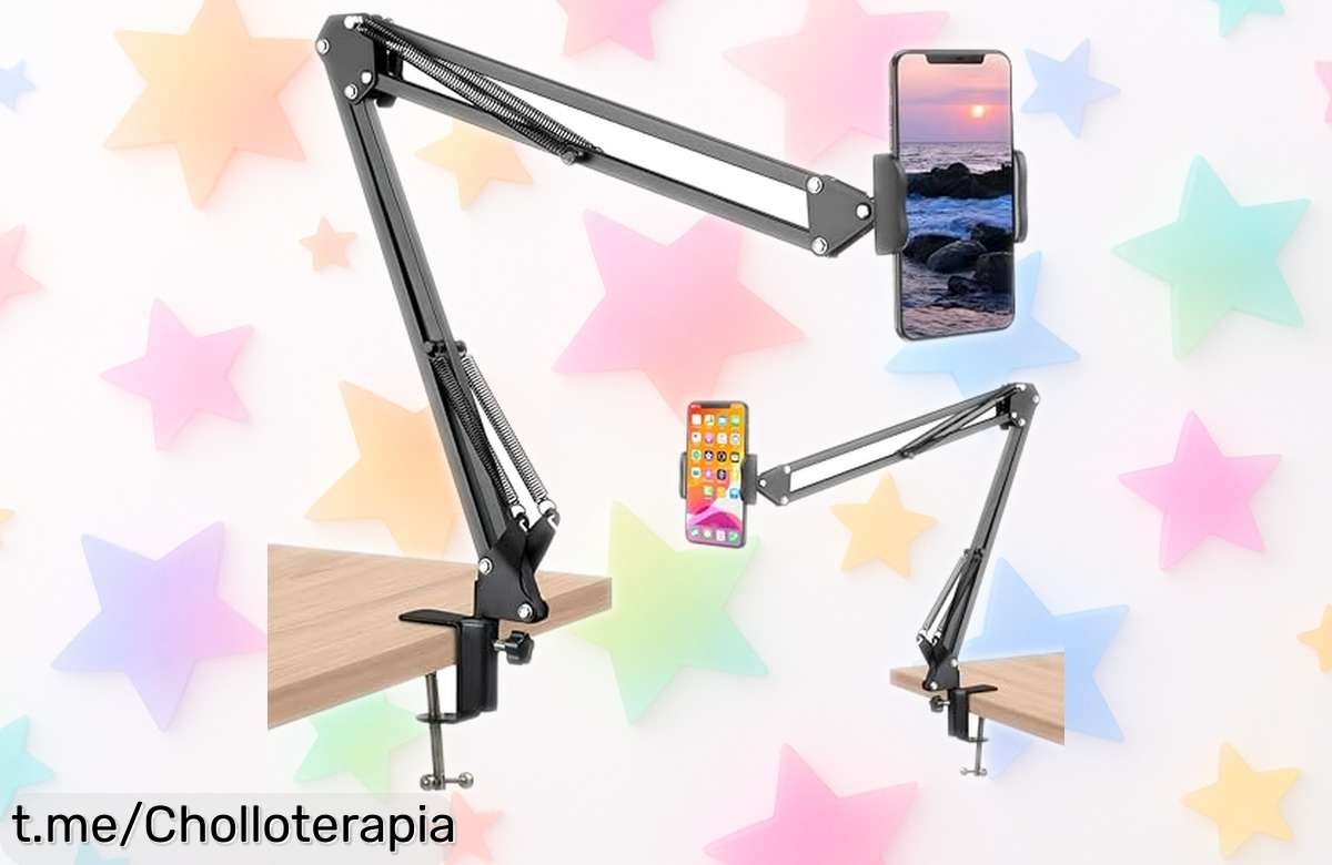 Descubre el soporte para móvil con brazo articulado FIRFIT, flexible y resistente. ¡Oferta brutal que no puedes dejar escapar! Ideal para capturar tus mejores momentos.
