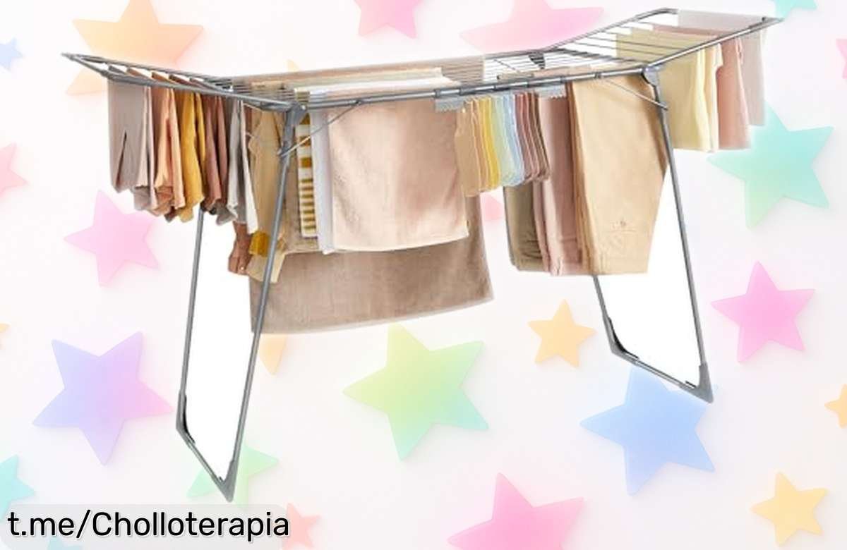 Descubre el tendedero de pie SONGMICS, un ofertón súper estable y plegable que te maximiza espacio. ¡Aprovecha esta locura antes de que se agote!