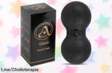 Descubre la bola de masaje tipo cacahuete Alaao, un ofertón que alivia tus músculos; cuida tu salud y relájate como nunca antes. ¡Aprovecha este chollo imperdible ya!