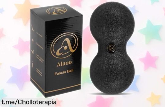 Descubre la bola de masaje tipo cacahuete Alaao, un ofertón que alivia tus músculos; cuida tu salud y relájate como nunca antes. ¡Aprovecha este chollo imperdible ya!