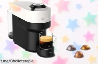 Descubre la cafetera de cápsulas Krups Nespresso VERTUO Pop XN9201: 4 tipos de café al instante y un precio rebajado que hará feliz a tu paladar. ¡No te quedes sin ella!