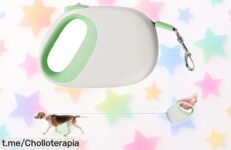 Descubre la correa extensible para perro de 5 metros con freno y agarre antideslizante, perfecta para paseos tranquilos a un precio que te hará sonreír. ¡No esperes más!
