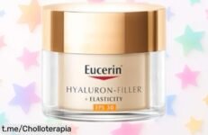 Descubre la crema de día antiedad Eucerin HyaluronFiller + Elasticity con FPS 30, ¡está a un precio ridículo y tu piel te lo agradecerá!