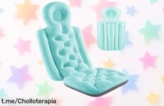Descubre la increíble almohada de baño que abraza tu cuerpo y no se mueve; relájate con este chollazo antes de que se agote a un precio regalado.