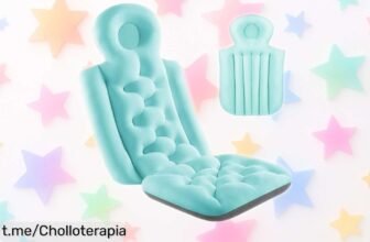 Descubre la increíble almohada de baño que abraza tu cuerpo y no se mueve; relájate con este chollazo antes de que se agote a un precio regalado.