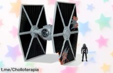 Descubre la increíble nave Tie Fighter de Bizak, un juguete oficial con piloto articulado que ahora está a precio loco para tu colección Star Wars. ¡No te quedes sin el tuyo!