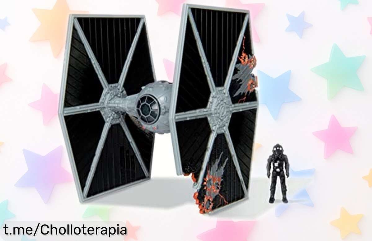 Descubre la increíble nave Tie Fighter de Bizak, un juguete oficial con piloto articulado que ahora está a precio loco para tu colección Star Wars. ¡No te quedes sin el tuyo!