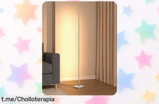 Descubre la lámpara LED de pie EDISHINE que transforma tu hogar con luz regulable y montaje fácil, ¡una oferta increíble que no querrás dejar pasar!