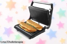 Descubre la sandwichera eléctrica Taurus GR1700, el ofertón que prepara bocatas en un plisplas y ocupa poco espacio. ¡Aprovecha esta rebaja increíble y disfruta de sabrosos momentos!