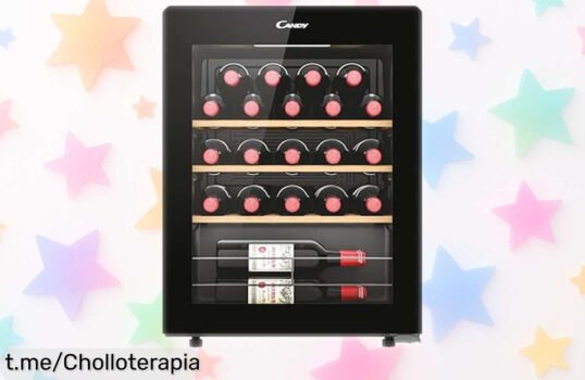 Descubre la vinoteca Candy DiVino CWC023 para 23 botellas, ¡super chollo con control digital y puerta bloquea rayos UV! La oferta no durará para siempre.
