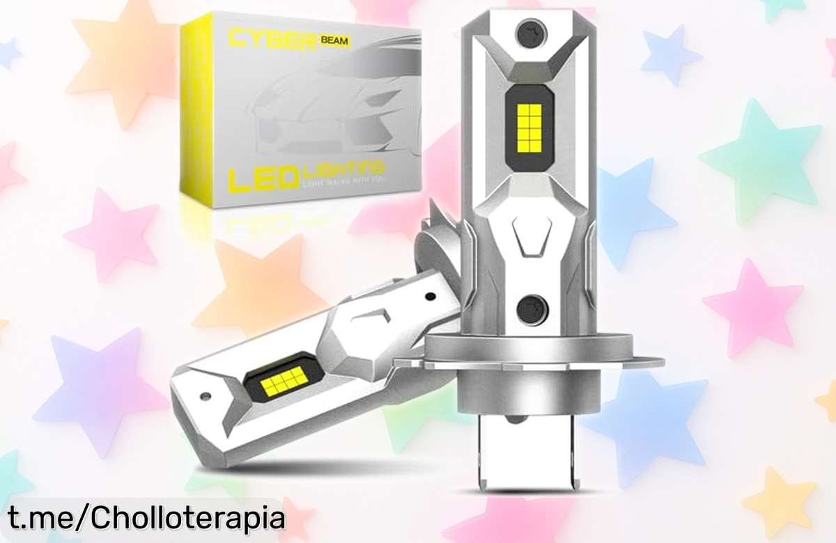 Descubre las bombillas LED para coche CYBERBEAM H7 que alumbra cinco veces más y ¡duran hasta 100000 horas! Aprovecha este chollazo antes de que desaparezca.