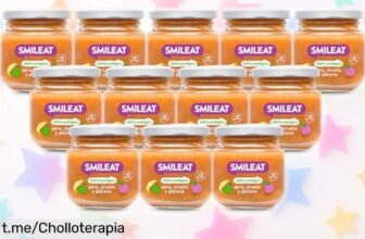 Descubre los tarritos ecológicos Smileat para bebés con sabores irresistibles: ¡pack de 12 unidades con un precio rebajado que tu peque adorará!