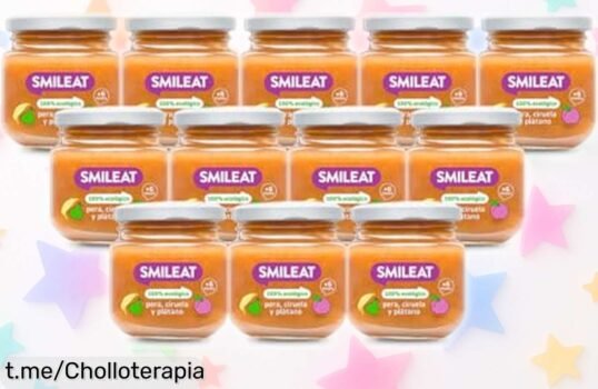 Descubre los tarritos ecológicos Smileat para bebés con sabores irresistibles: ¡pack de 12 unidades con un precio rebajado que tu peque adorará!