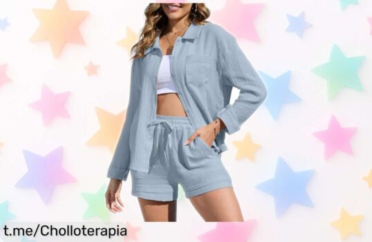 Deslumbrante conjunto CheChury de 2 piezas para mujer: comodidad y estilo únicos a un precio que te dejará boquiabierta, ¡no lo dejes escapar!