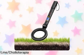 Detector de metales pequeño y plegable que avisa con sonido y vibración, ¡rebajado a un precio loco! No te pierdas detalles valiosos. Consíguelo ya antes de que se acabe.