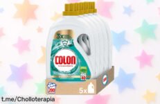 Detergente Colon Higiene Advance en pack de 5 para 200 lavados, precio escandaloso que no puedes dejar pasar si quieres ropa limpia y fresca sin complicaciones. ¡Hazlo tuyo ya!