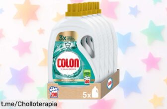 Detergente Colon Higiene Advance en pack de 5 para 200 lavados, precio escandaloso que no puedes dejar pasar si quieres ropa limpia y fresca sin complicaciones. ¡Hazlo tuyo ya!