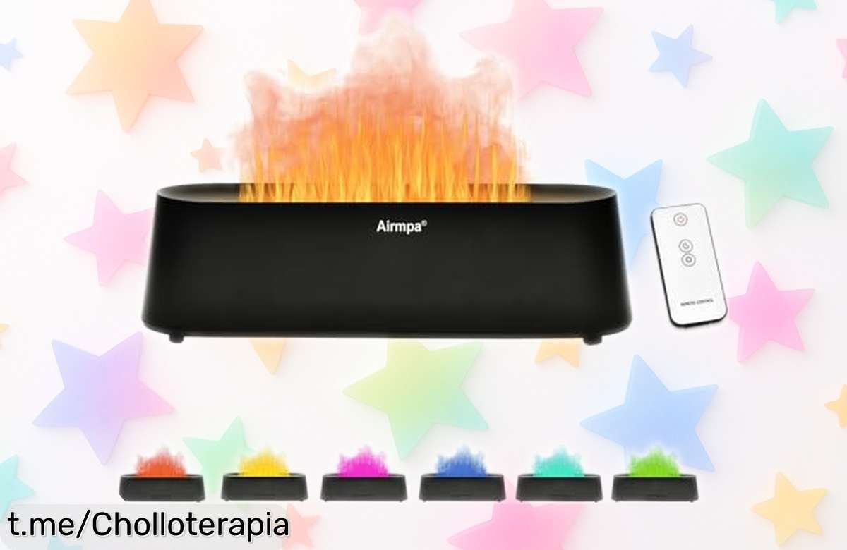 Difusor de aromas 250 ml con luz cambiante y mando a distancia, el ofertón ideal para crear un ambiente relajado en casa: ¡transforma tu hogar hoy mismo!