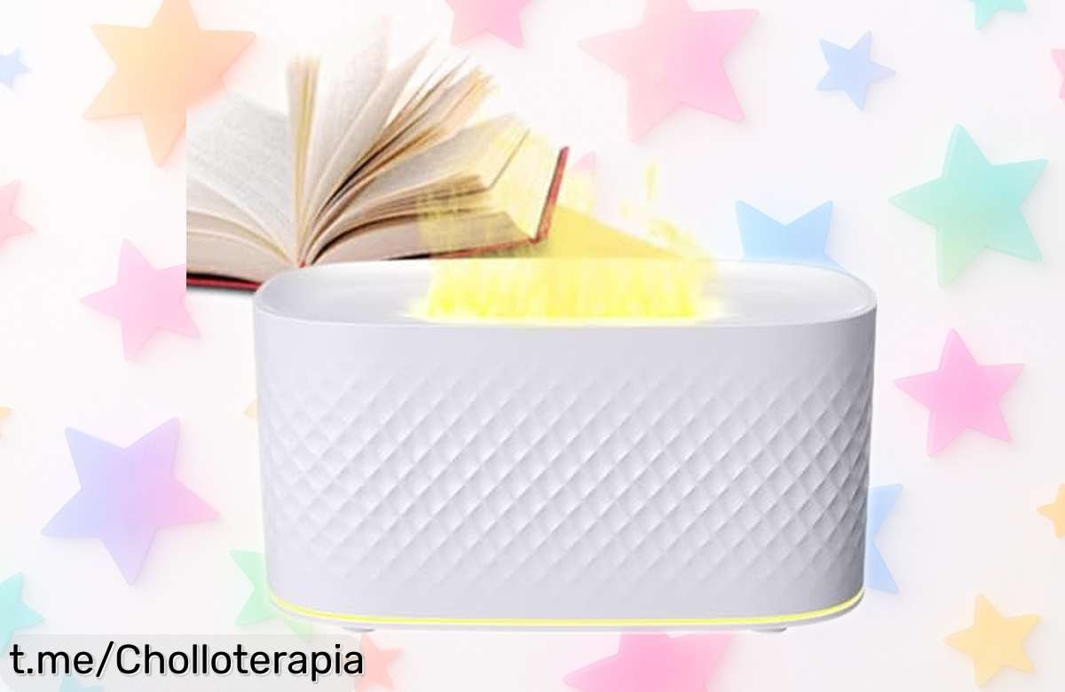 Difusor de aromas Bonfire con luces multicolores: crea un ambiente relajante y acogedor en casa a un precio súper bajo que no puedes dejar escapar. ¡Hazte el regalo que mereces hoy mismo!